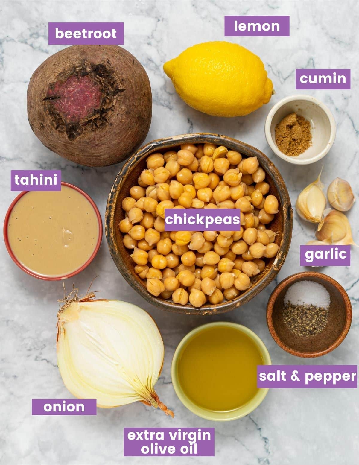 beet hummus ingredients as per written list