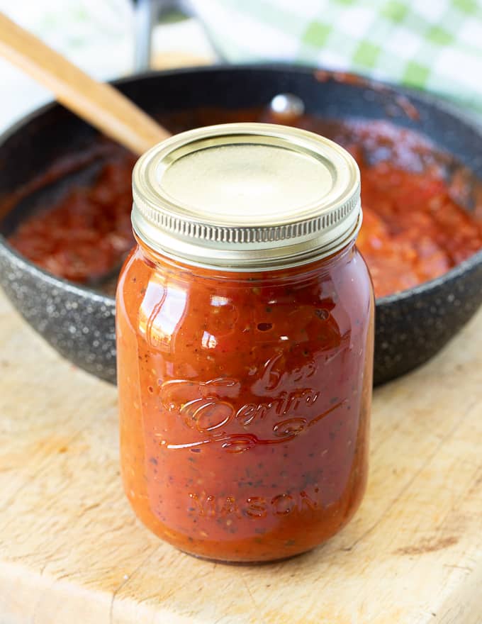 Cherry Tomato Sauce in a jar