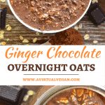 Make your mornings a little less stressful with these Ginger Chocolate Overnight Oats. Wake up to a jar of chocolatey, oaty goodness with a touch of aromatic ginger warmth. And best of all, there is no cooking involved!