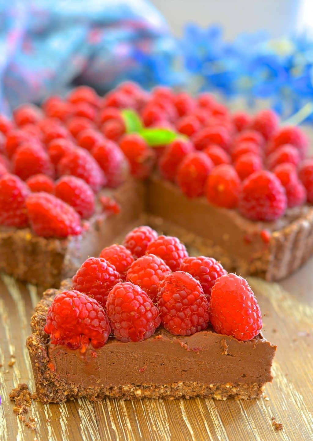 Want a dessert that looks and tastes decadent but is secretly quite good for you? I've got you covered with my Healthy Fudgy Chocolate Raspberry Tart