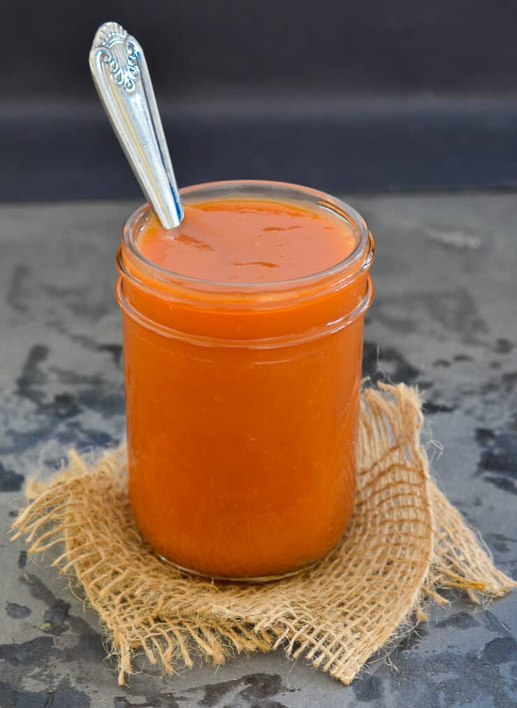 Ditch the takeout & make this Healthy Sweet and Sour Sauce instead! It's made in minutes in a blender & has the perfect balance of sweet, sour & fruity.