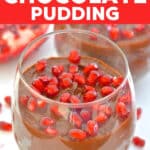 Velvety smooth, intensely rich Vegan Chocolate Pudding. It’s super fast & easy to make & hides a very healthy secret……..