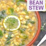 A simple, light & summery white bean stew made with everyday ingredients. Full of fresh lemony, garlicky flavour & ready in under 30 minutes!