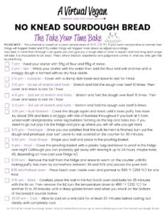 Sourdough bread baking schedule - the take your time bake
