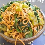 This Swiss Chard Soba Noodle Stir Fry is super quick & easy to make & is tossed with the most delicious sweet, savoury & spicy 'instant' sauce! 