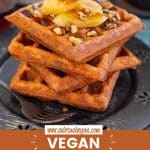 vegan banana waffles