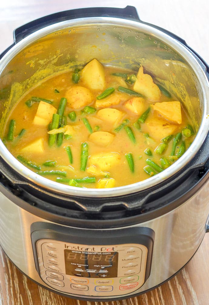 Vegan Instant Pot Potato Curry in the Instant Pot - A Virtual Vegan 