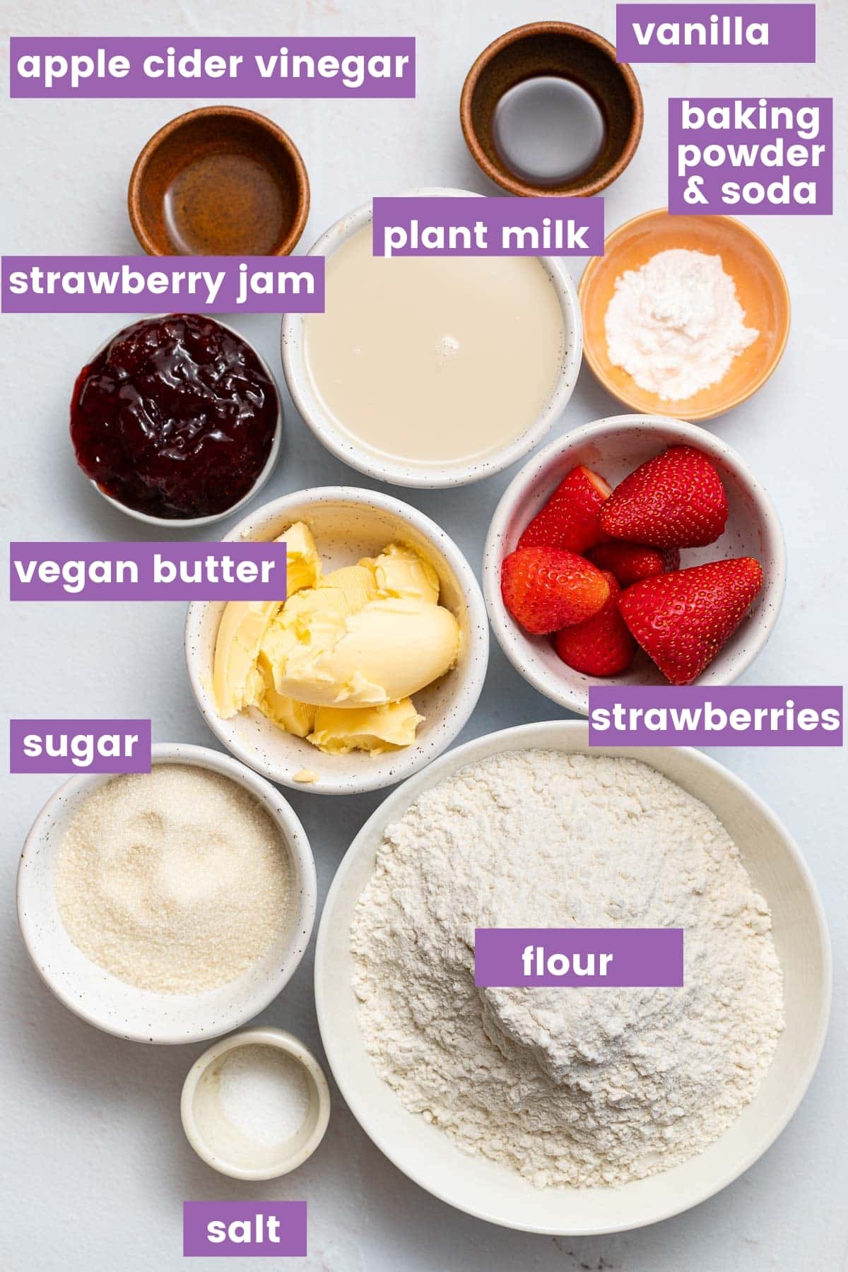strawberry muffin ingredients as per written ingredient list