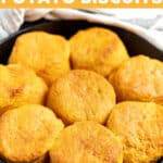 Soft, sweet and buttery homemade Vegan Sweet Potato Biscuits. Quick and easy to make and perfectly tall, flaky and tender. Comfort food at it's best!